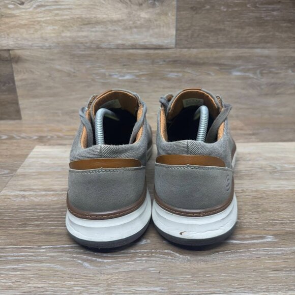 Skechers Moreno-Ederson Vintage Washed Beige Canvas Sneaker Men's Size 12 - Picture 3 of 7